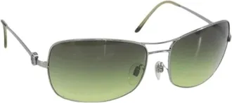 Bulgari Pre-owned Accessories, female, Green, Size: ONE SIZE Pre-owned Metal sunglasses