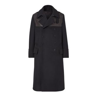 Fendi Parka - Heren - Mantels - Zwart - Maat: XL Wol