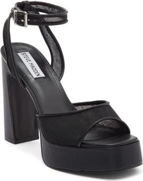 Steve Madden Kymmee Platform Pump in Black/Black at Nordstrom Rack, Size 8.5