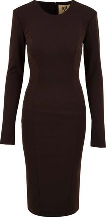 Aniye By Kleedjes, Dames, Bruin, L, Polyester, Sienna Midi Jurk