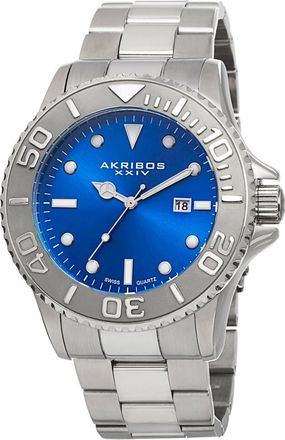 Akribos XXIV Akribos Xxiv Mens Stainless Steel Watch