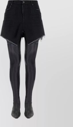 Balenciaga high waist japanese denim mini skirt