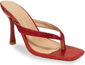 Chase + Chloe by Intouch Footwear Vixxy Embellished Toe Post Sandal in Red at Nordstrom Rack, Size 6.5
