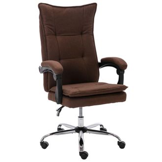 vidaXL Silla De Oficina Tela Marr&oacute;n Vidaxl