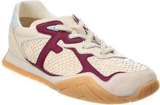 Fendi Fendi Wave Pulse Leather Sneaker