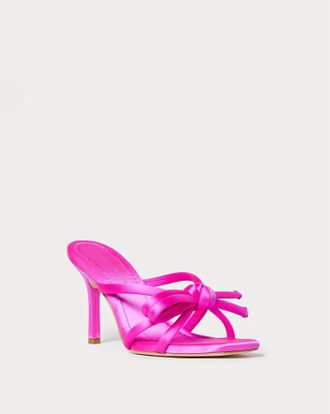 Loeffler Randall Womens Margi Bow Heel In Fuchsia