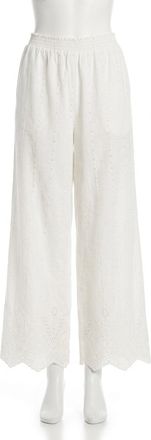 Z Supply Sea Esta Embroidered Pants In White