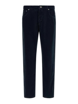 Brunello Cucinelli Blue Corduroy Trousers