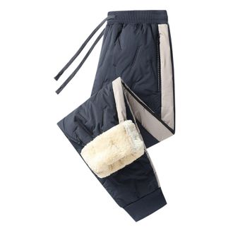 Generic Waterproof Trousers Womens Winter Warm Fleece Lined Overtrousers Comfy Soft Thicken Wool Thermal Lounge Pants Plus Size Work Trousers Hiking Outdoor J