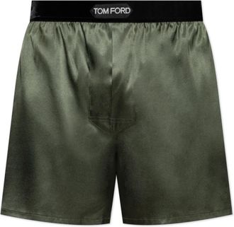 Tom Ford Boxers met logo - Heren - Onderbroek - Groen - S - Ondergoed