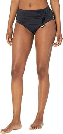 Bleu Rod Beattie Glam Stand Women Black High Waist Sarong Swim Bottom JDM 29