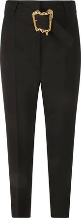 Moschino Zwarte Broek voor Vrouwen - Dames - Slim Fit Broeken - Zwart - L - Broeken