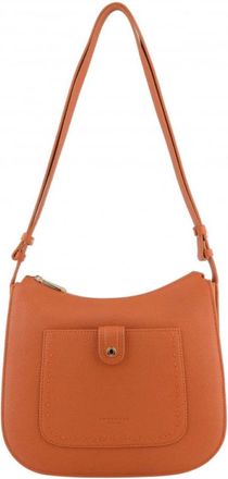 Pourchet Bride Soft Crossbody Bag - Dames - Schoudertassen - Oranje - ONE Size - Leer - Tassen
