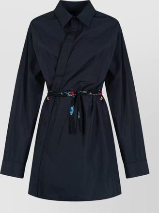Balenciaga wrap shirt dress