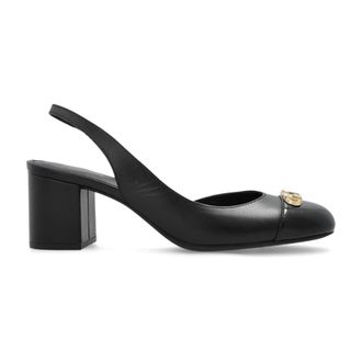 Michael Kors Schoenen, Dames, Zwart, 39 EU, Leer, Hakken Perla