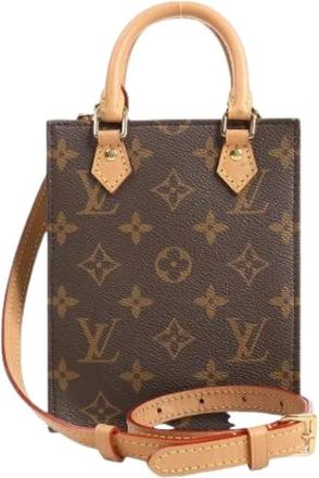 Louis Vuitton Pre-owned Mini Bags, female, Brown, Size: ONE SIZE Pre-owned Sac Plat Petit