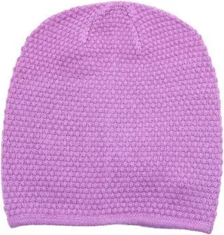 Portolano Popcorn Stitch Slouchy Beanie in Bright Lilac at Nordstrom Rack