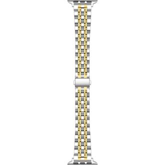Posh Tech Rainey Silver/Gold Stainless Steel Band for Apple Watch in Silver/Gold at Nordstrom