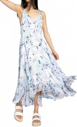 Iro Andou Maxi Dress In Mixed Blue