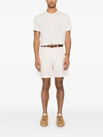 Tom Ford Ribbed Crewneck Cotton T-Shirt - White
