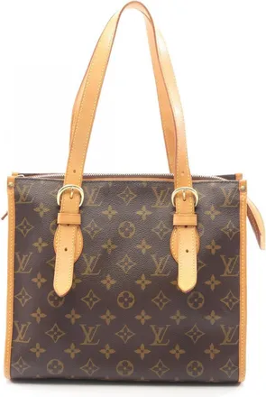 Louis Vuitton Brown Coated Canvas Pvc Monogram Leather Handbag Tote Bag (Pre-Owned)