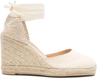 Castaner Ivory Carina Wedge Sandals