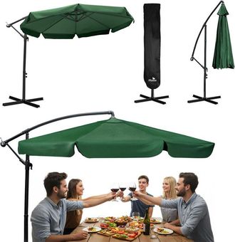 OEM Sombrilla De Jard&iacute;n Plegable, 8 Segmentos, 350 Cm, Con Funda, Plonos Pl-881