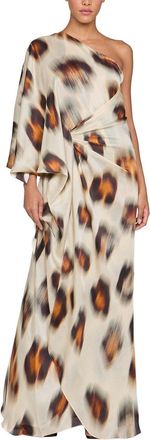 Halston Heritage Carmen Chiffon Silk Gown