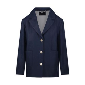 Max Mara Blazers, female, Blue, Size: 2XS Carlotta Jacket