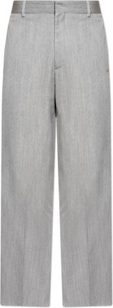 Amiri Crisp-Crease Broeken - Heren - Nette broeken - Grijs - XL - Wol - Broeken