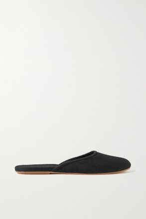 The Row Sleeper Cashmere Slippers - Nero