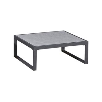 Petits Meubles Mesa de centro de jard&iacute;n aluminio, polywood gris