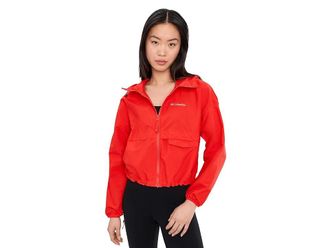 Columbia Spire Valleytm Cropped Windbreaker Womens Coat Poppy Red : 2XL, Nylon