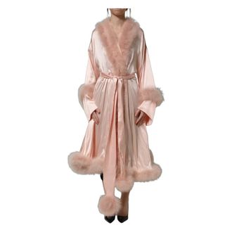 Dolce & Gabbana Robe Coat - female - Dolce & Gabbana - Robes - Pink - 2XS - Nightwear & Lounge