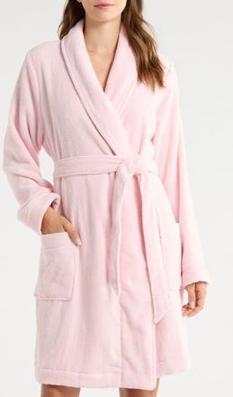 Nordstrom Short Hydro Cotton Terry Robe in Pink Cake at Nordstrom, Size X-Large