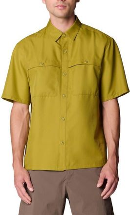 Mountain Hardwear Sun Drift Cooling Short Sleeve Shirt in Bright Fatigue at Nordstrom, Size Xx-Large