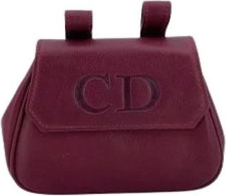 Dior Pre-owned Belt Bags, female, Red, Size: ONE SIZE Pre-owned Montaigne Belt Pouch Mini Bag