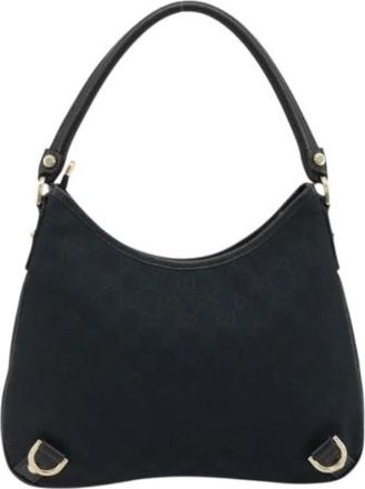 Gucci Pre-owned Vintage Schoudertas - Dames - Vintage Schoudertas - Zwart - ONE Size - Leer - Vintage