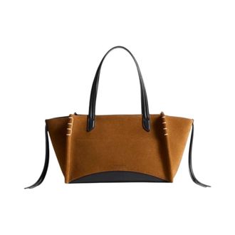 J.W.Anderson Elongated Loafer Cabas - Bags - Mujer - Marr&oacute;n - ONE SIZE