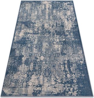 RugsX Rugsx - Alfombra Nain Ornamento Vintage 7591/51644 Azul Oscuro / Beige Blue 160x230 Cm