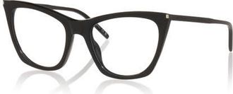 Saint Laurent 55mm Cat Eye optical glasses in Black at Nordstrom