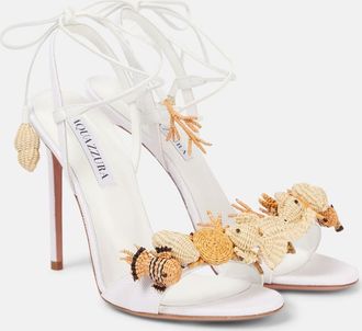 Aquazzura Sandali Marea 105 in rafia