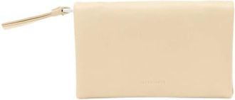 AllSaints Harluna Leather Bifold Wallet in Bone White at Nordstrom