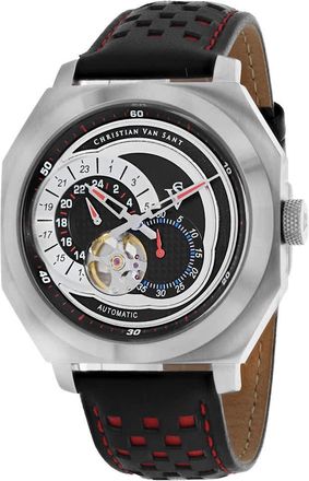 Christian Van Sant Mens Black dial Watch