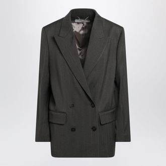 Golden Goose Blazer Journey verde in misto viscosa e lana