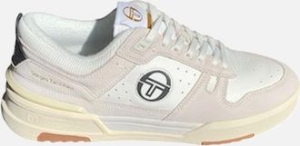 Sergio Tacchini Mens BB Court Low Sneaker - White / Tofu / Oyster Grey - Tan - Size: 11