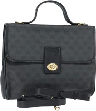 Gucci Pre-owned Handbags, female, Black, Size: ONE SIZE Pre-owned Vintage Handbag