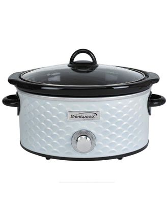 Brentwood 4.5Qt Slow Cooker Scallop Pattern