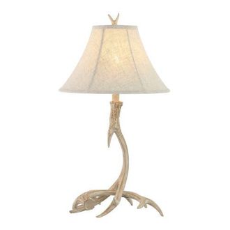 Jonathan Y Designs Antler 27.5 Rustic Resin LED Table Lamp in Beige at Nordstrom