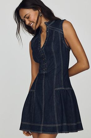 Pilcro seamed Denim Mini Dress